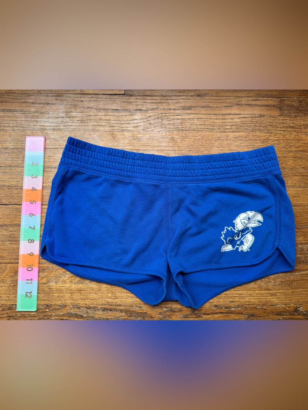 PINK Victoria's Secret Royal Blue Athletic Shorts with White Logo